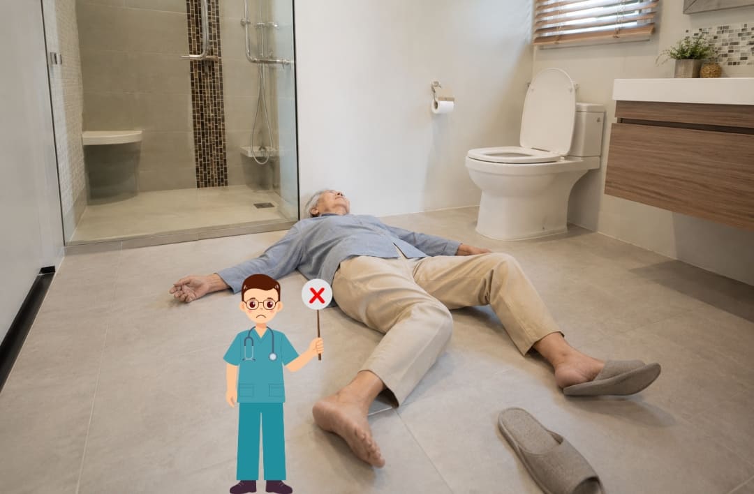 How to Prevent Bathroom Falls for Seniors | WHLICKS