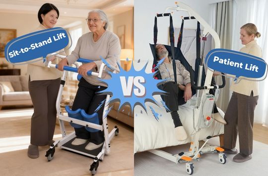 Sit-to-Stand Lift vs. Patient Lift: Buying Guide for the Best Patient Lift Transfer Chairs | WHLICKS