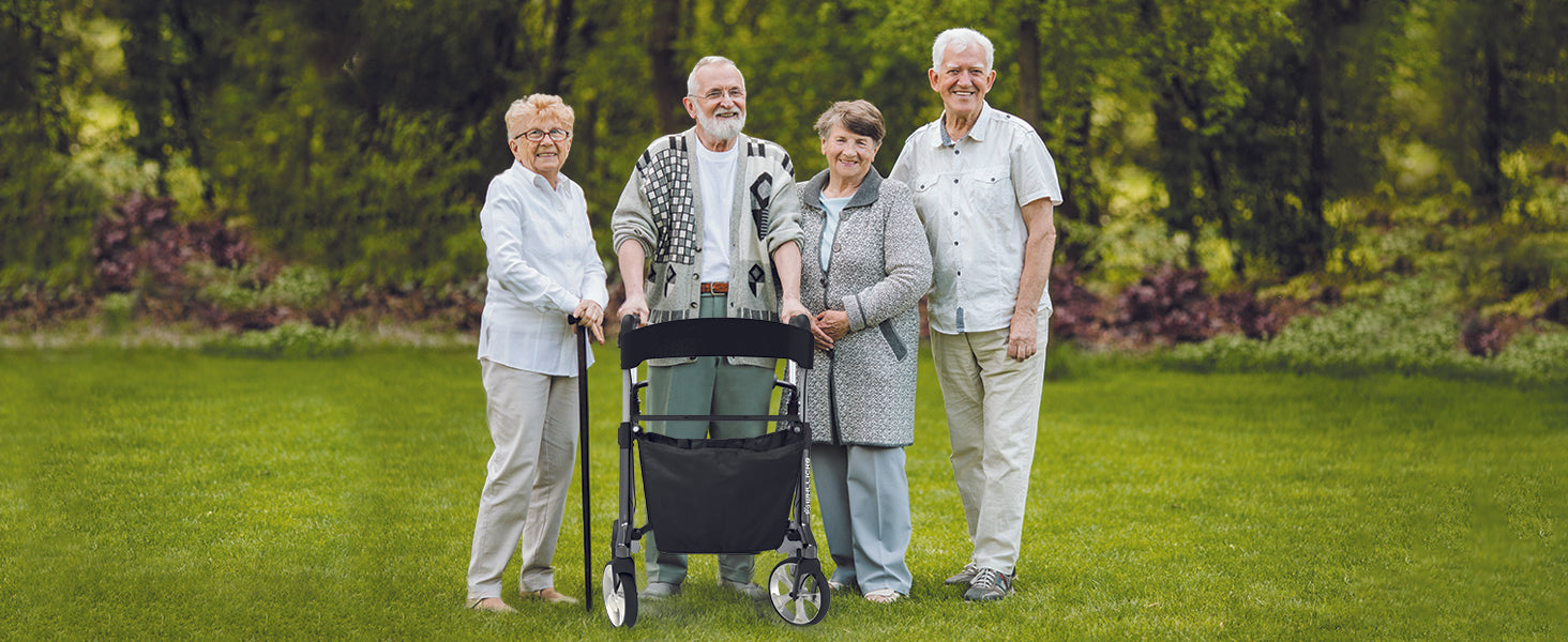 Load video: How to adjust rollator walker