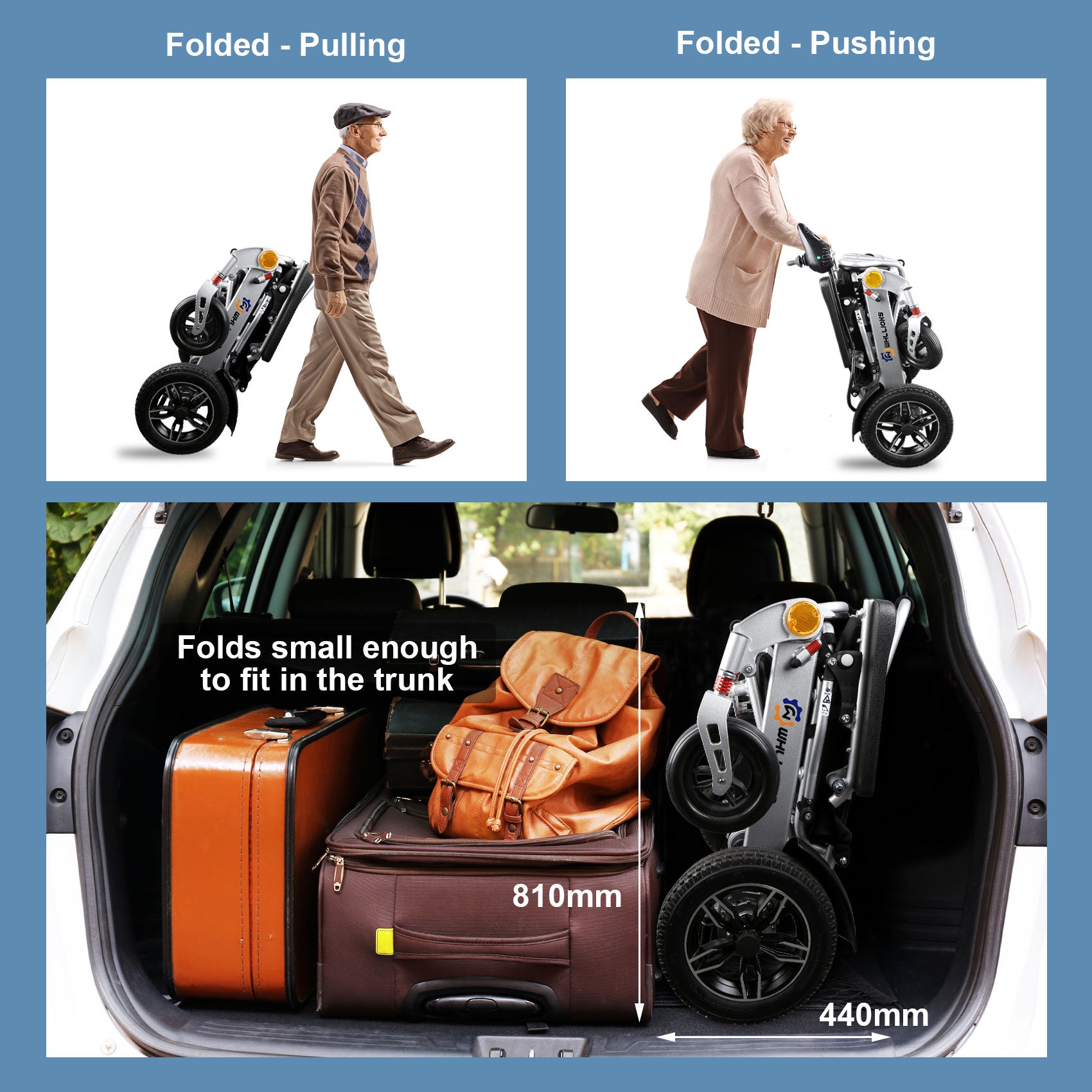 folding electric wheelchair