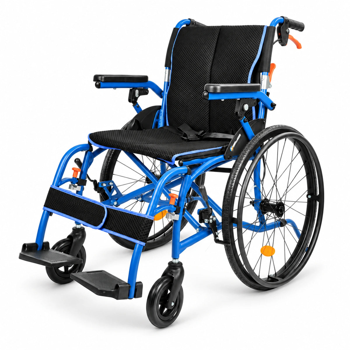 Magnesium Folding Wheelchairs for Adults, 24lb Ultra Lightweight Wheelchair