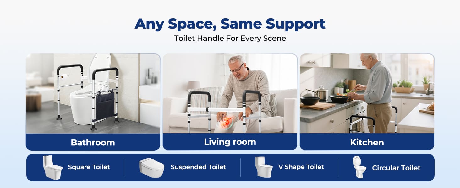 Whlicks toilet handles can use in bathroom, living room, and kitchen or any other spaces.