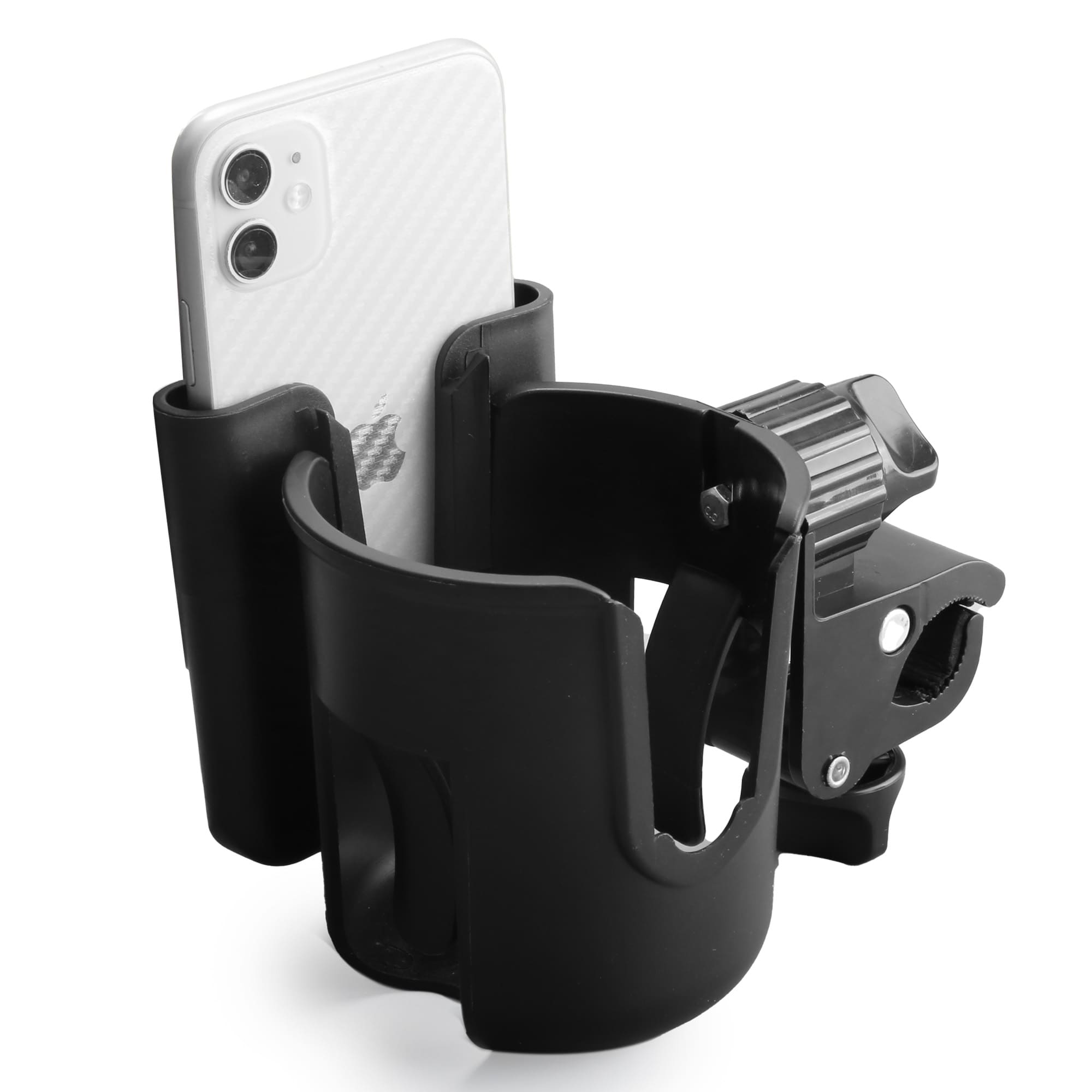 Hands-Free 2-in-1 Cup & Phone Holder for Seniors – Fits Walkers, Rollators & Wheelchairs