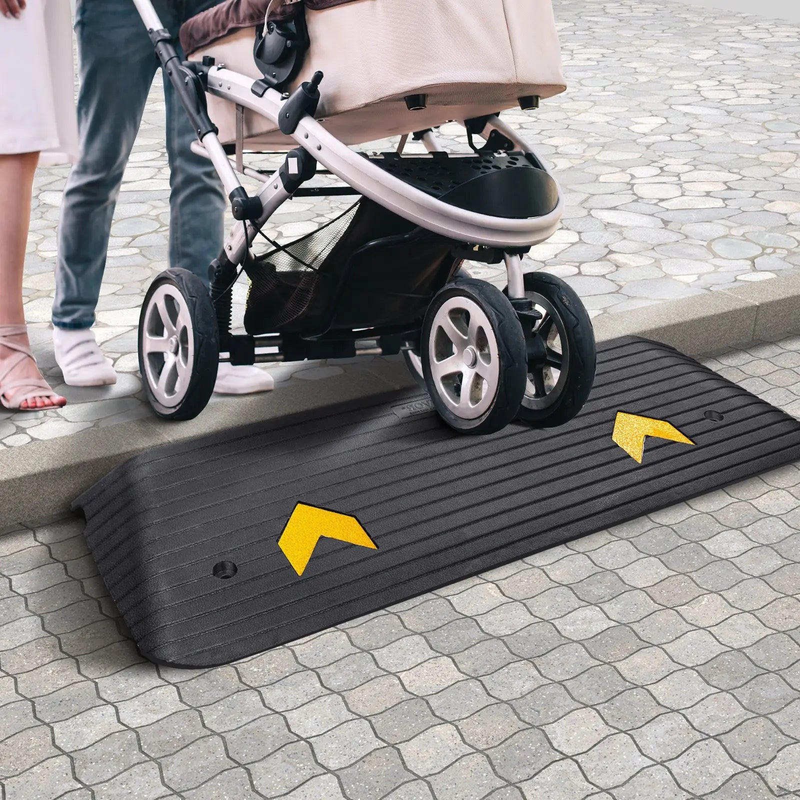 Rubber Threshold Ramp for Mobility Access