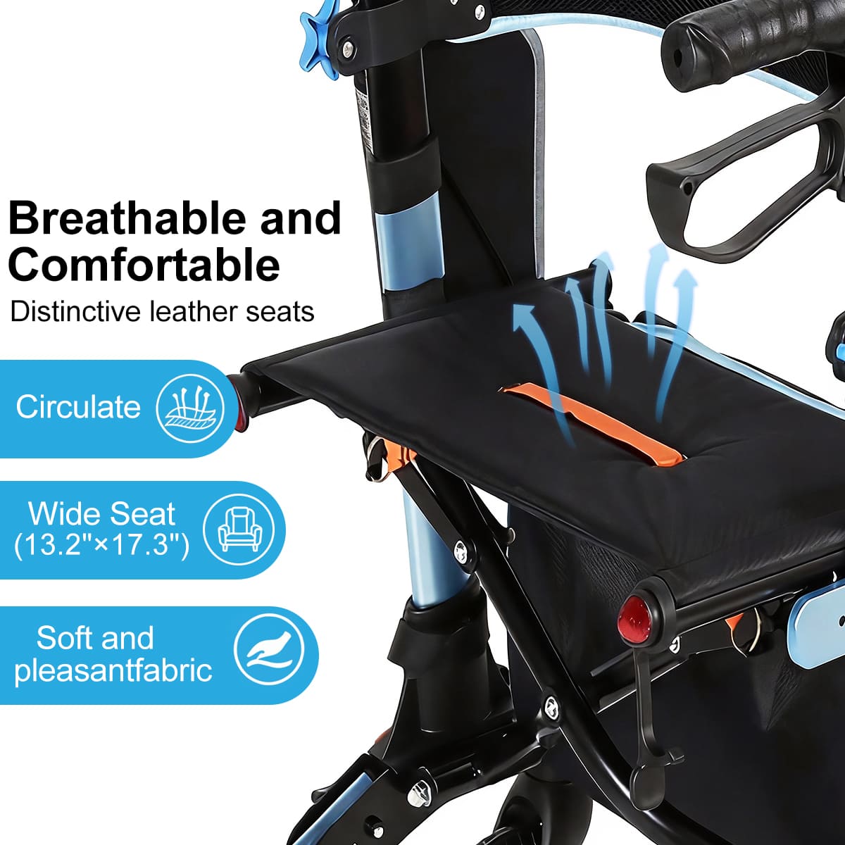 rollator with seat