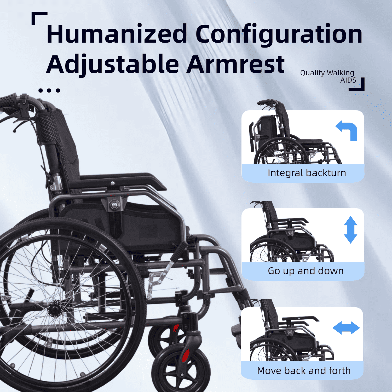 Multi-Functional Lightweight Wheelchair – Designed for Comfort & Independence