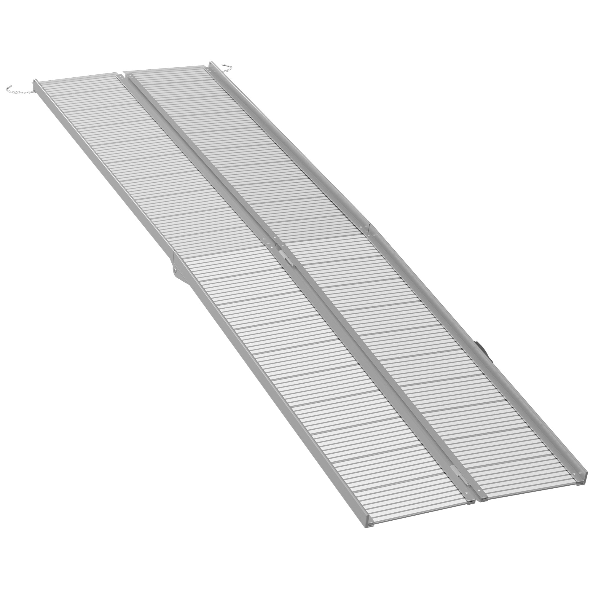 Portable Wheelchair Ramp - 10ft Foldable Aluminum Ramp for Home & Vehicles