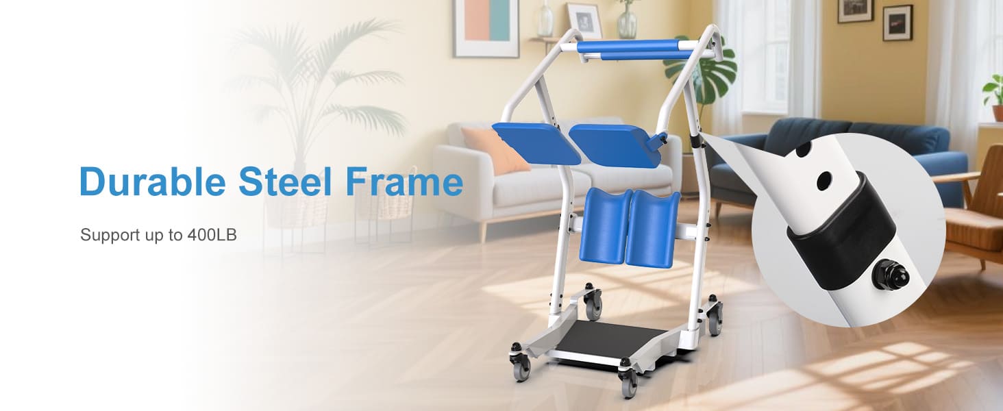 Whlicks Walkers with durable steel frame, support up to 400 lbs