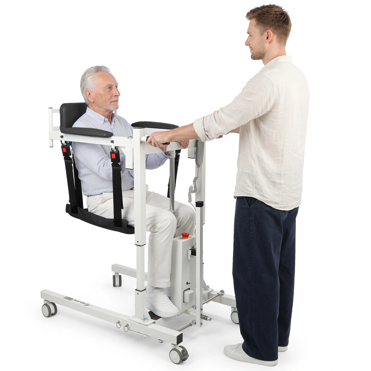 Electric Transfer Lift Chair with Remote Control for Seniors, 265 lb Capacity