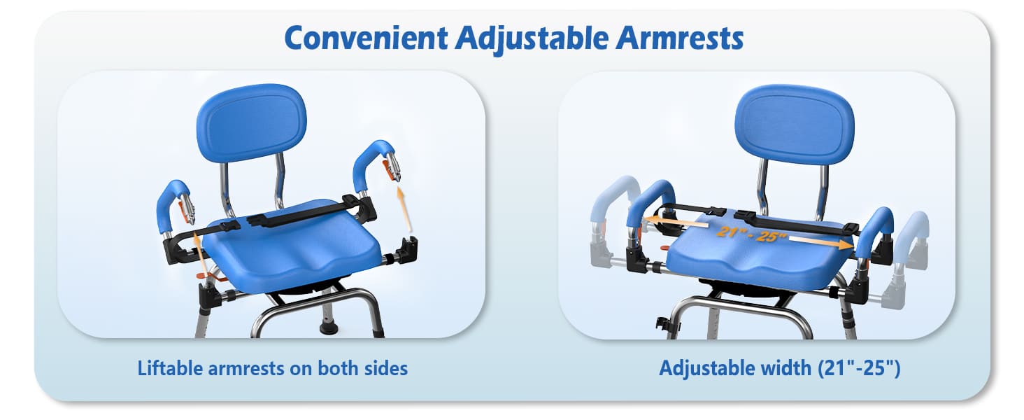 Whlicks has convenient adjustable armrests