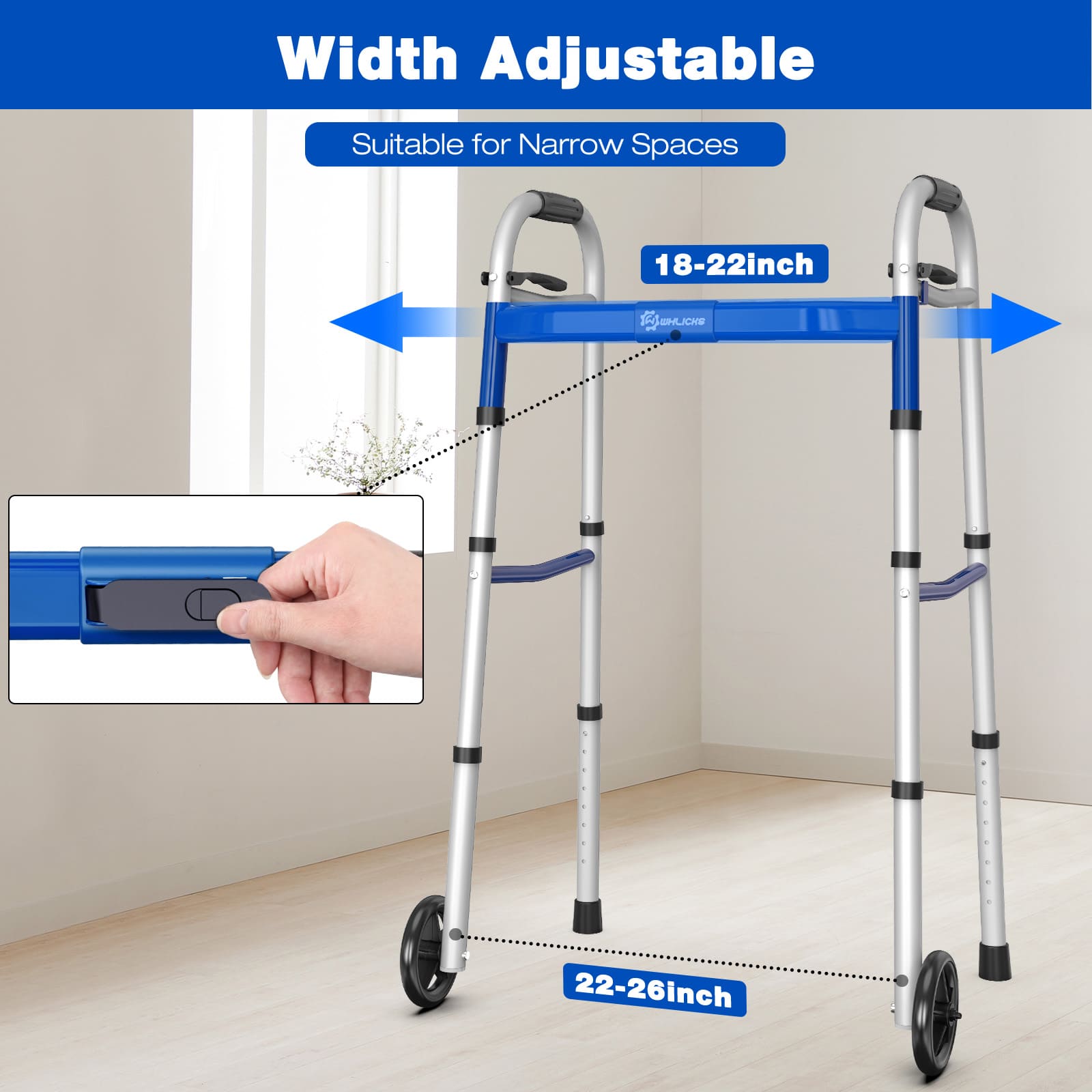 narrow walkers for seniors