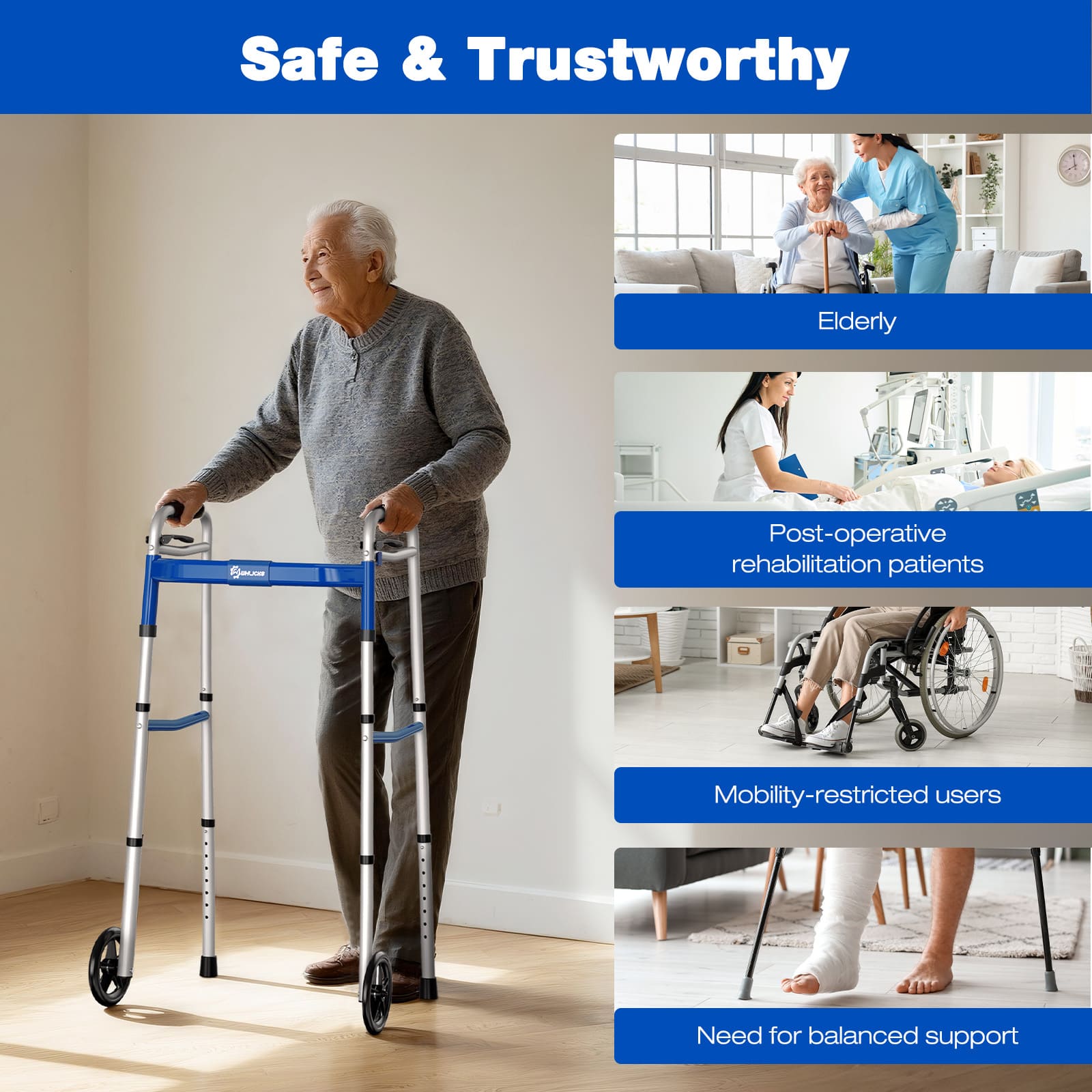 mobility walkers trust by elderly and other users