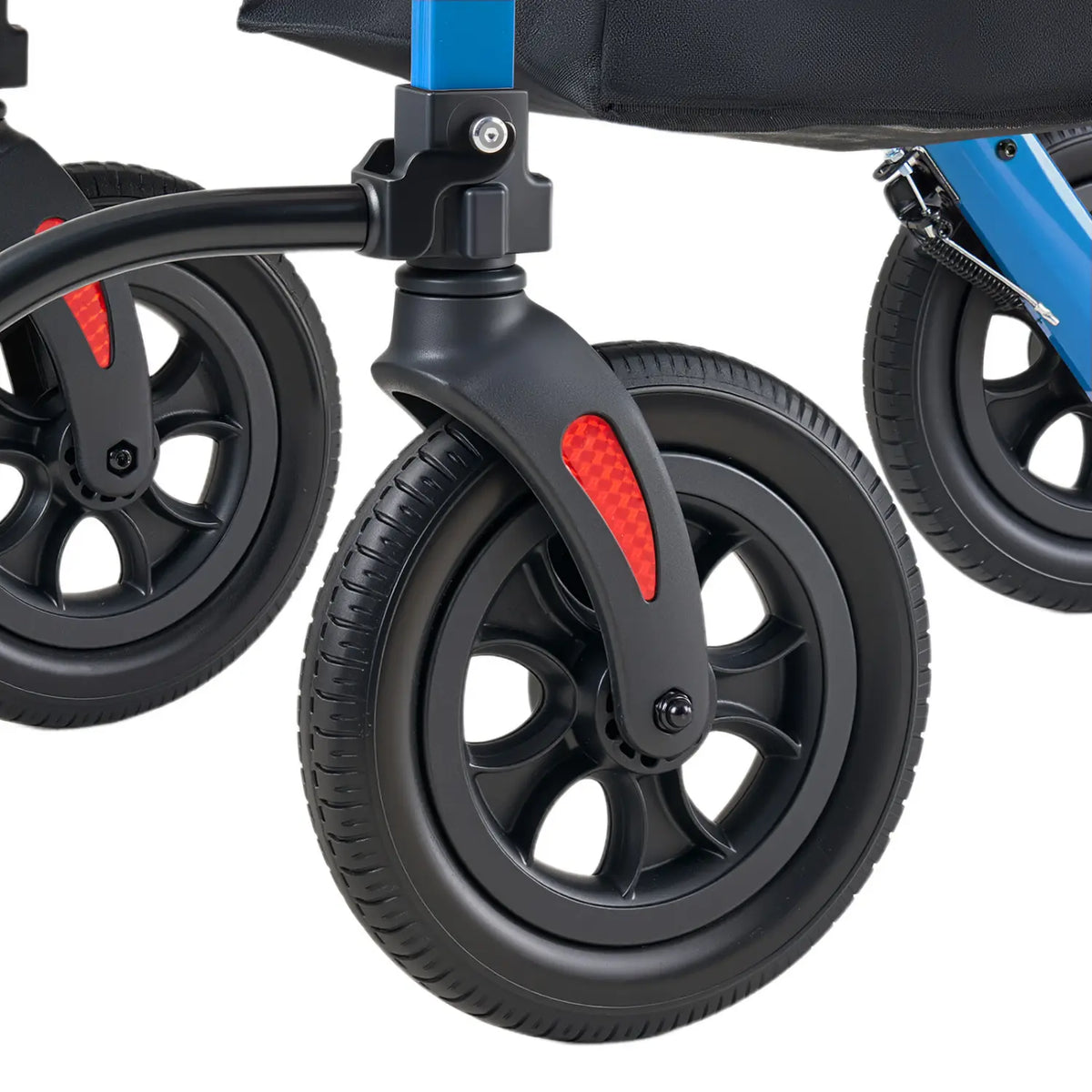 Lightweight 2-in-1 Rollator Walker & Transport Chair
