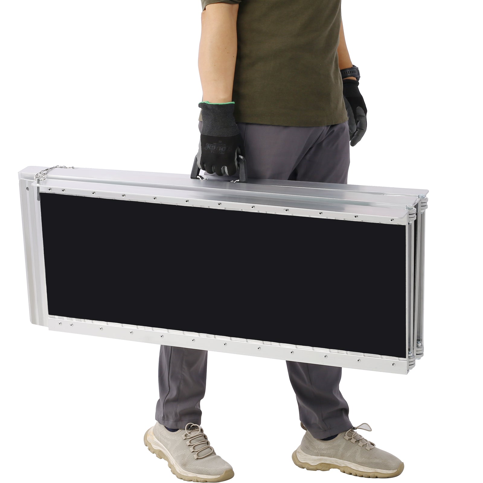 Folding Threshold Ramp 6–10 ft with a Portable Case, 700lb Capacity