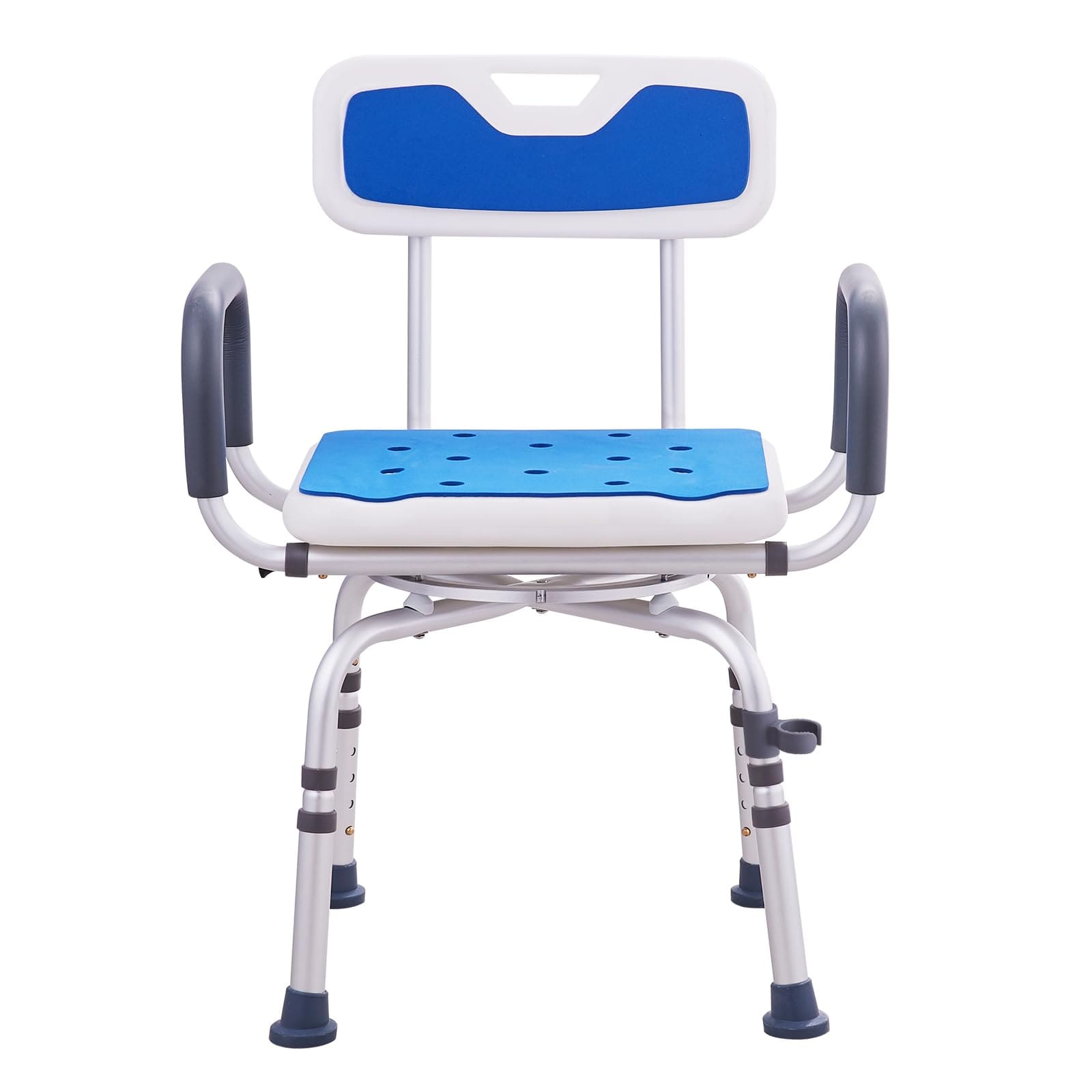 360° Swivel Shower Chair, 400lbs Adjustable Bath Seat for Seniors