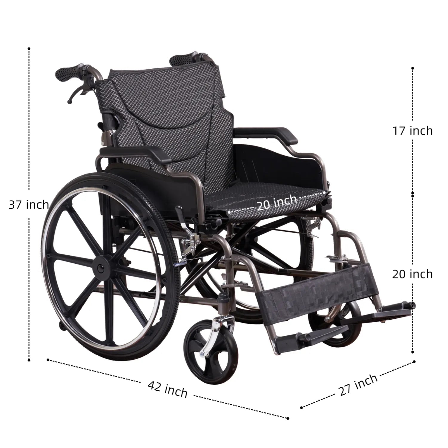 wide seat wheelchair