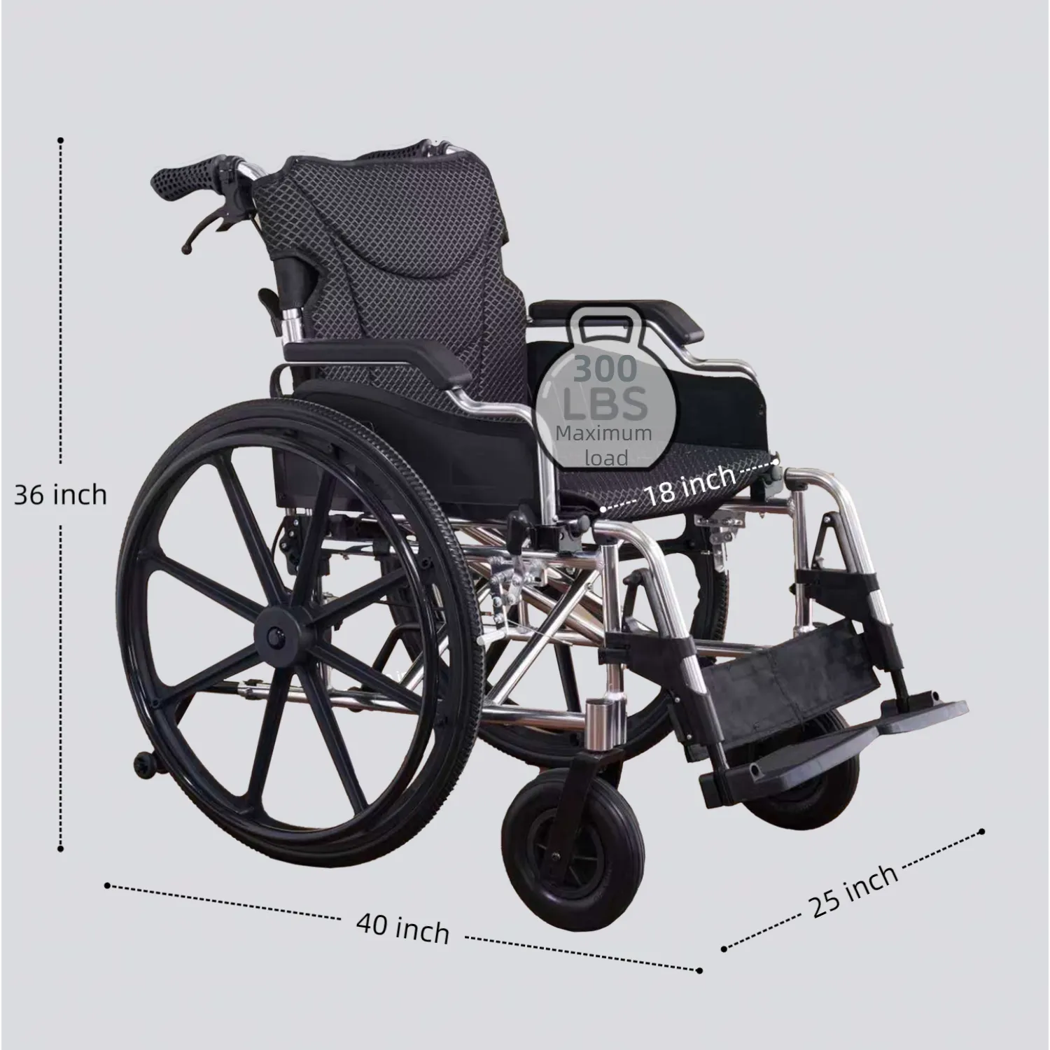 wheelchair with removable wheel