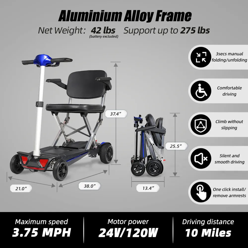 electric scooter with seat