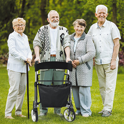 Load video: How to adjust rollator walker