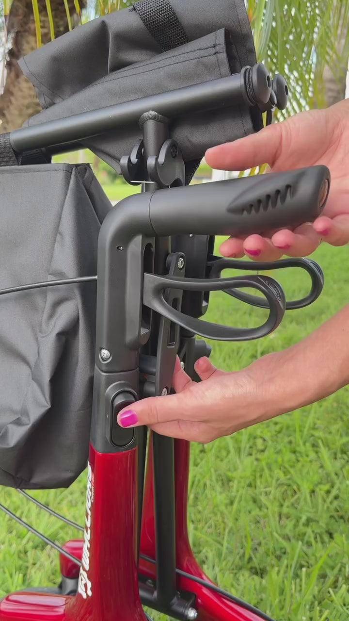 Load video: standing rollator walker