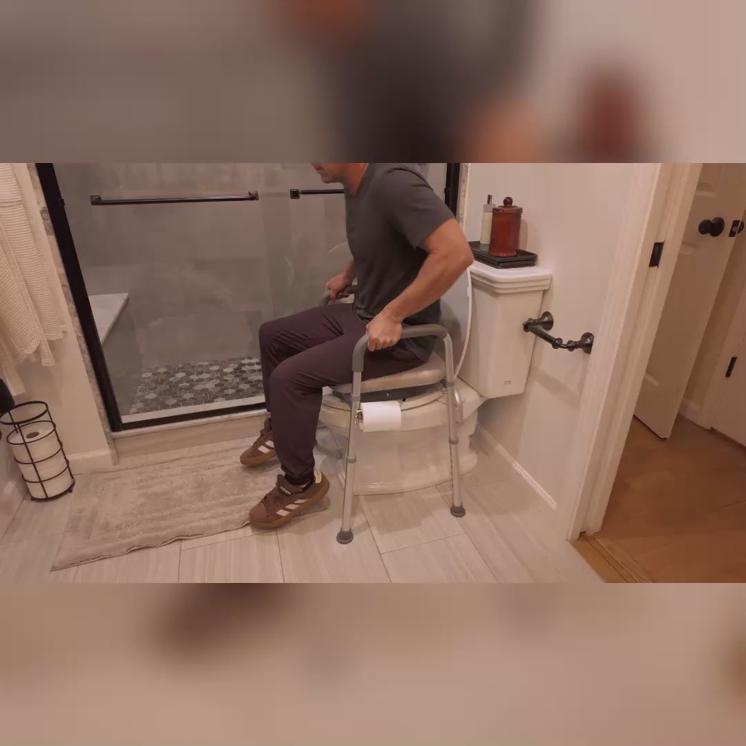 how to use a raised toilet seat