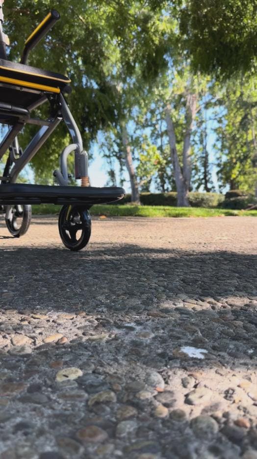 Load video: how to use a wheelchair