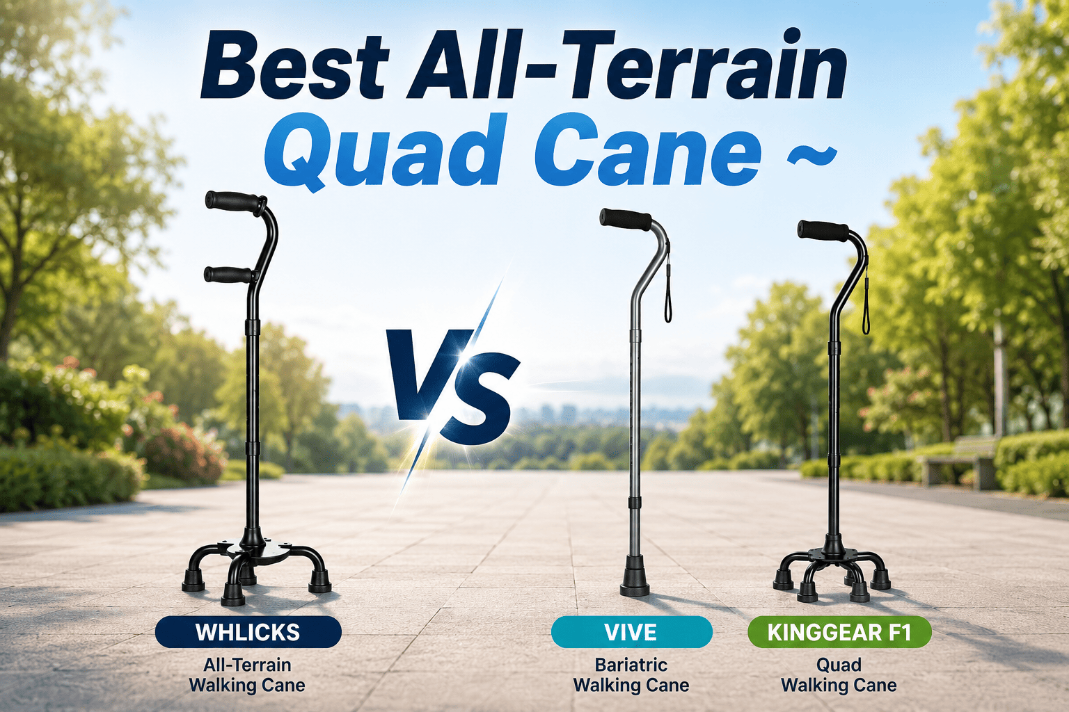WHLICKS vs Vive vs KINGGEAR: Which Quad Cane Offers the Best Stability and Support for Seniors?