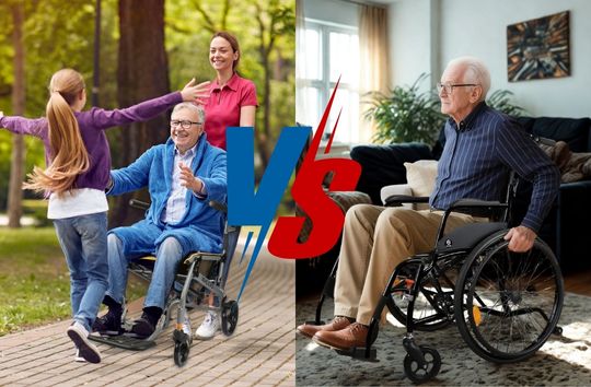 Differences Between a Manual Wheelchair and a Transport Wheelchair | WHLICKS