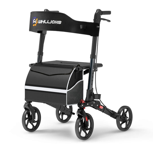 Rollator Walkers for Seniors with Seat, Foldable Durable