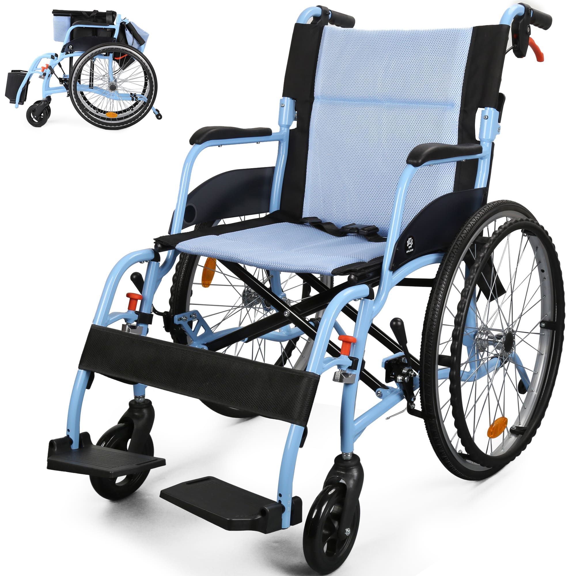light Blue wheelchair