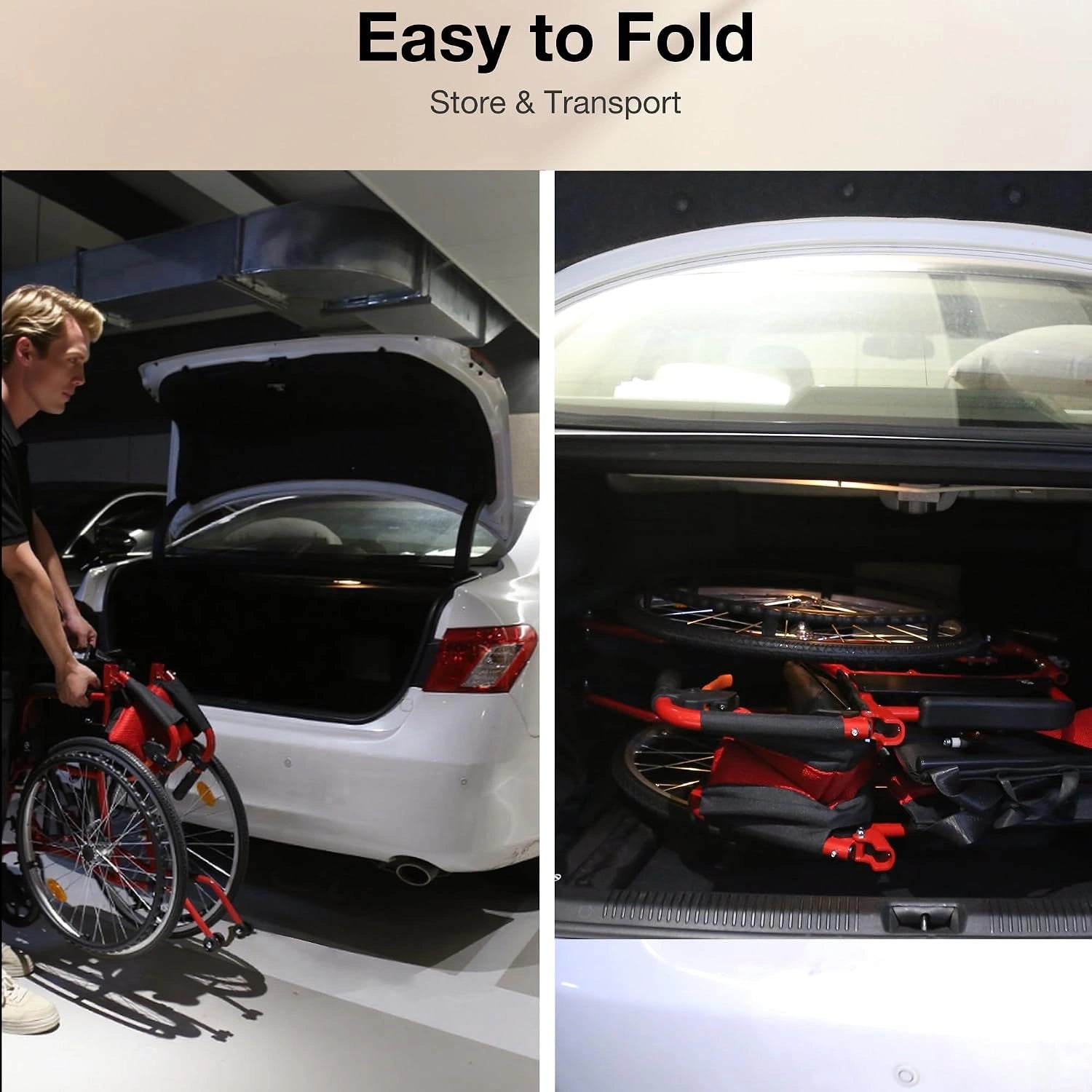 Premium Manual Wheelchair – 6 Colors, Lightweight & Ergonomic