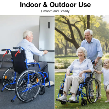 Lightweight Manual Wheelchair with Quick-Release Wheels