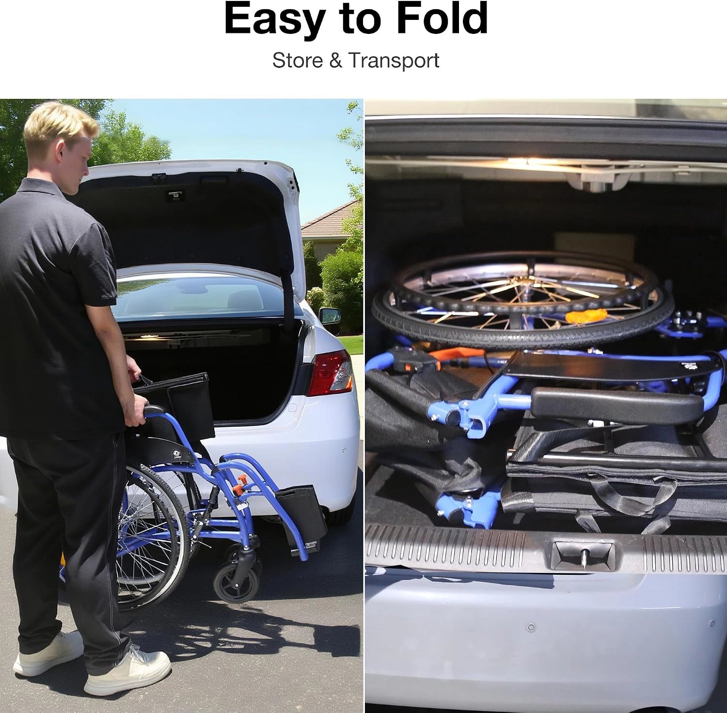 Premium Manual Wheelchair – 6 Colors, Lightweight & Ergonomic