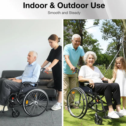 Lightweight Manual Wheelchair with Quick-Release Wheels
