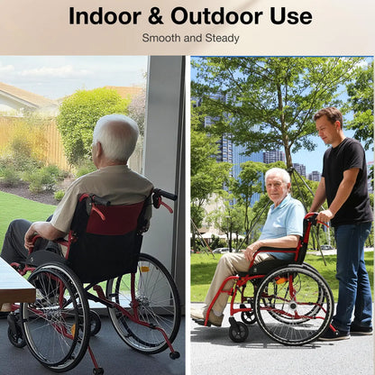 Lightweight Manual Wheelchair with Quick-Release Wheels
