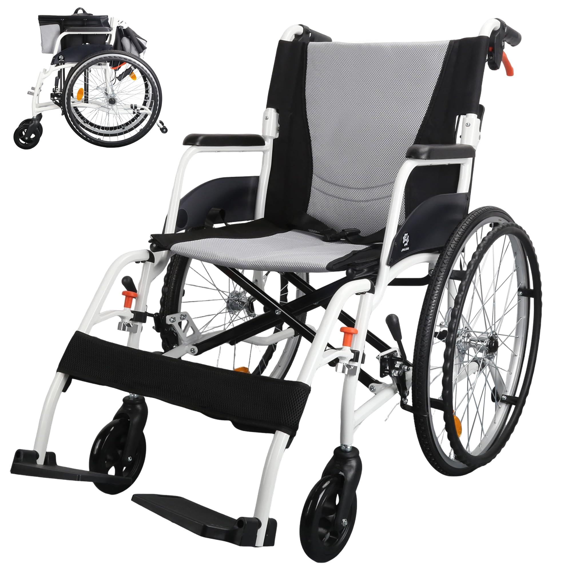 Whlicks Premium Manueller Rollstuhl – 5 Farben, Leicht & Ergonomisch