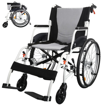 Lightweight Manual Wheelchair with Quick-Release Wheels