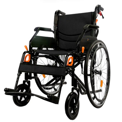 Manual Wheelchair for Adults with Quick-Release 24" Rear Wheels