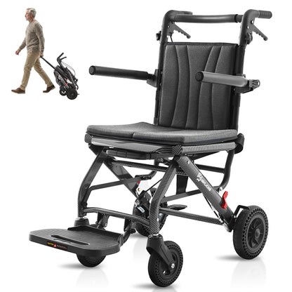 2-in-1 Transport Wheelchair & Shower Chair