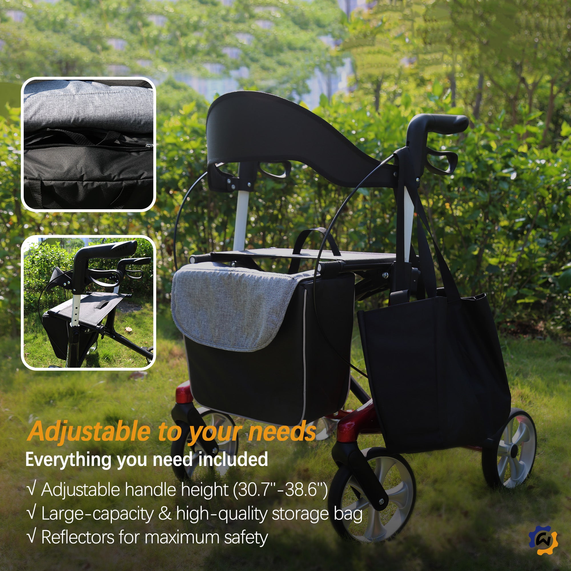 whlicks walker is adjustable to your needs#color_red