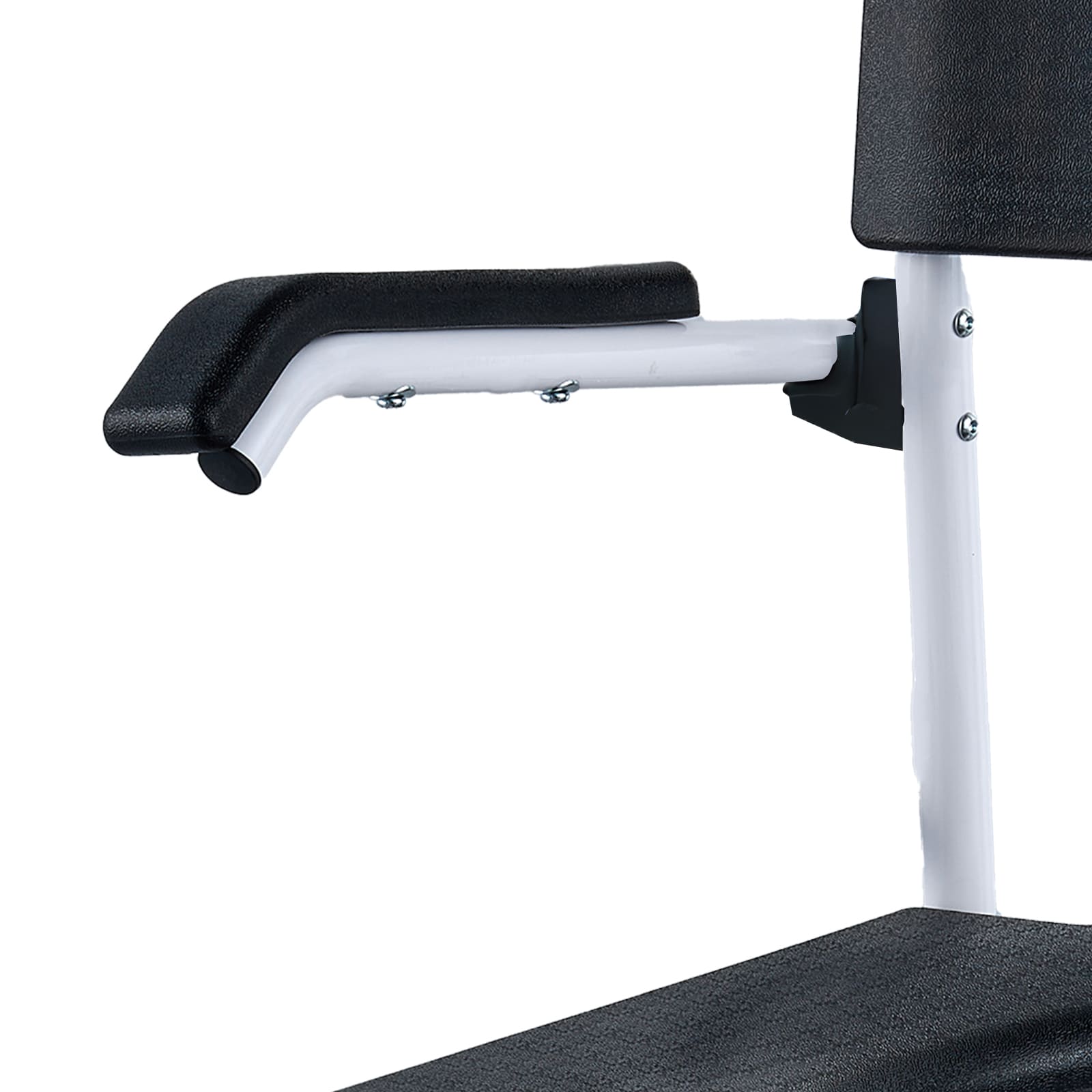 4-in-1 Shower Commode Wheelchair with Wheels & Adjustable Height