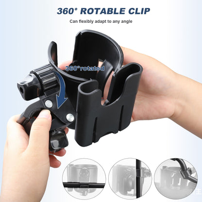 Hands-Free 2-in-1 Cup & Phone Holder for Seniors – Fits Walkers, Rollators & Wheelchairs