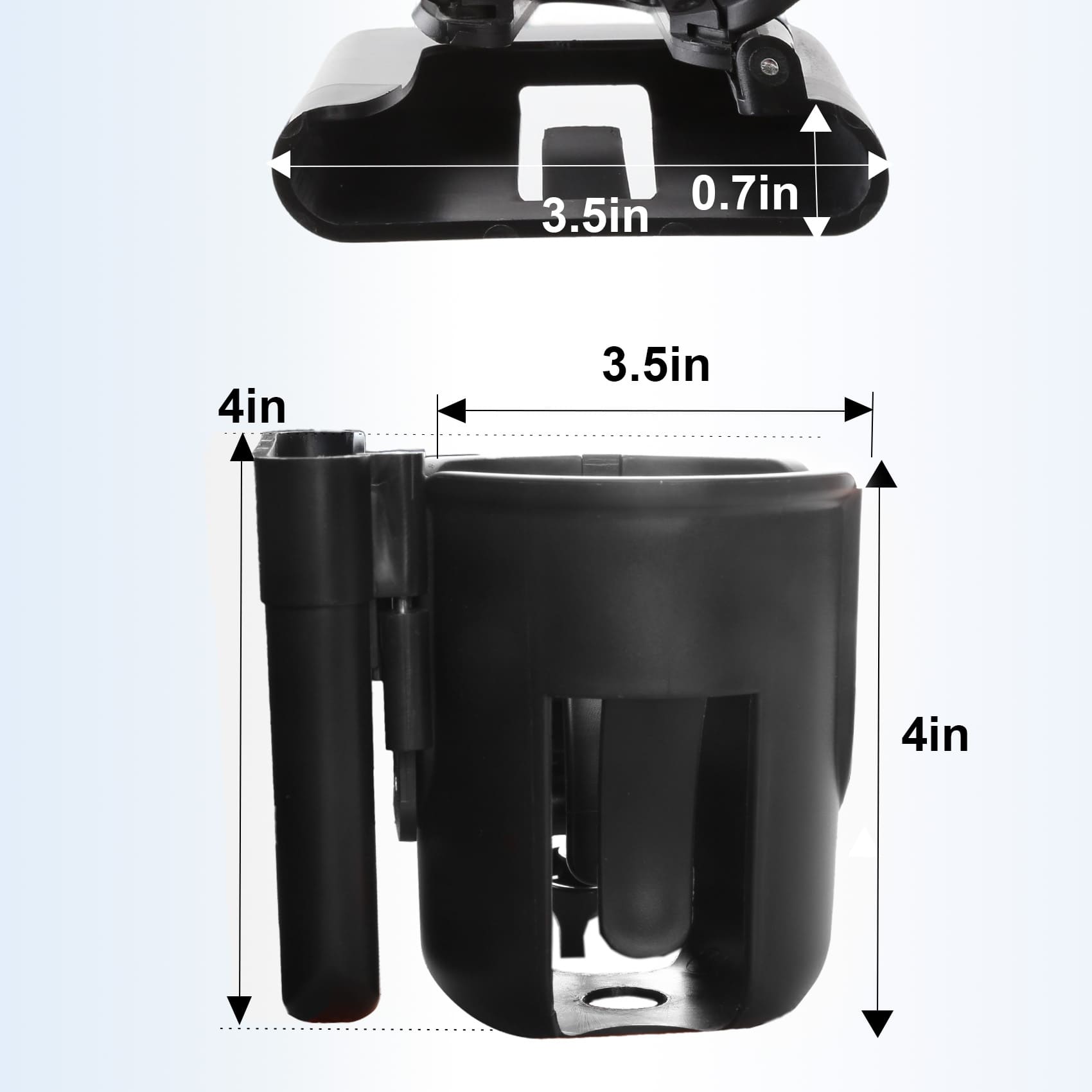 Hands-Free 2-in-1 Cup & Phone Holder for Seniors – Fits Walkers, Rollators & Wheelchairs