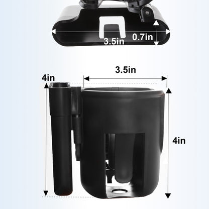 Hands-Free 2-in-1 Cup & Phone Holder for Seniors – Fits Walkers, Rollators & Wheelchairs