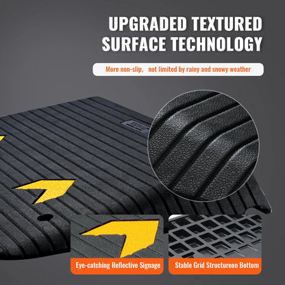 Rubber Threshold Ramp for Wheelchairs & Mobility Scooters