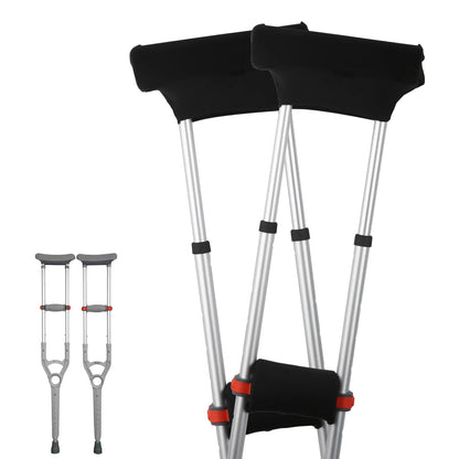 Ultra-Light Heavy-Duty Crutches with Multi-Point Adjustment