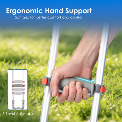 WHLICKS crutch for better comfort and control.