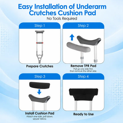 Ultra-Light Heavy-Duty Crutches with Multi-Point Adjustment