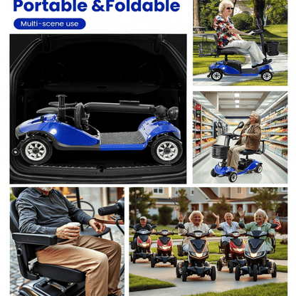Folding Mobility Scooter for Adults Portable Travel Mobility Scooter for Seniors