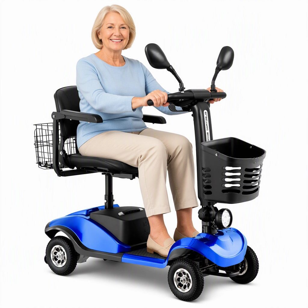 Faltbarer Elektromobil für Erwachsene Tragbarer Reise-Scooter für Senioren